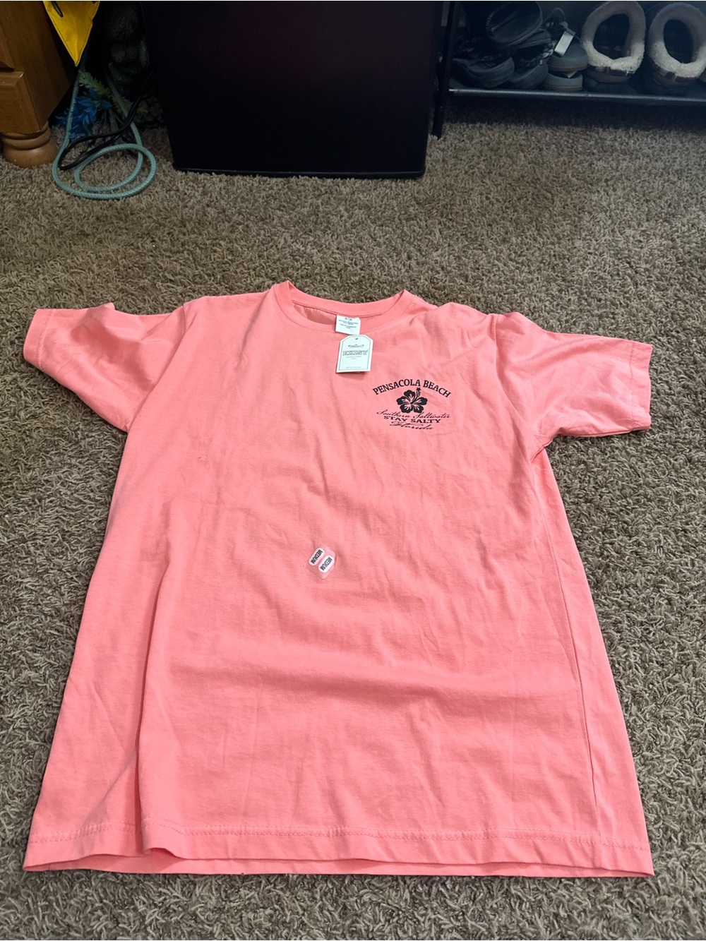 Exist Pink Pensacola Beach Graphic Tee